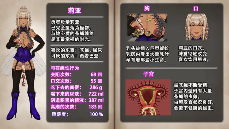 PC官中无码/推荐【猎奇重口】NTRRPG外传～虫奸之书～v1.1 [1+解压前304MB][百度盘]