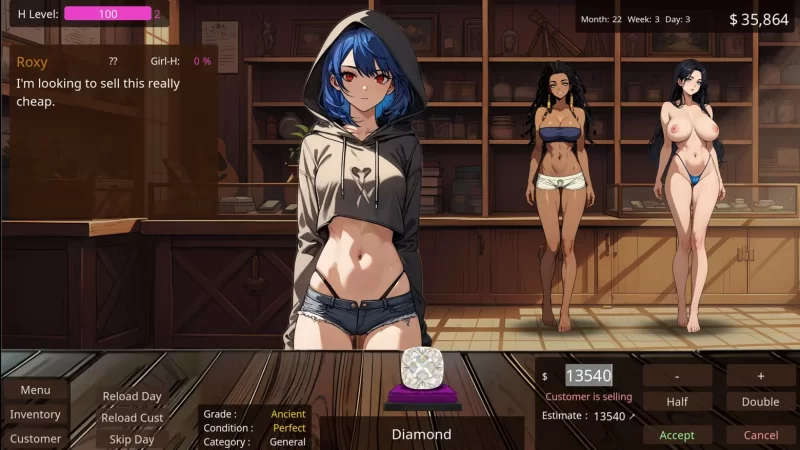 [SLG官中PC安卓动态无码]当铺艳遇  Pawn Pleasure  v0.5.24 [1+1.5G][百度盘]