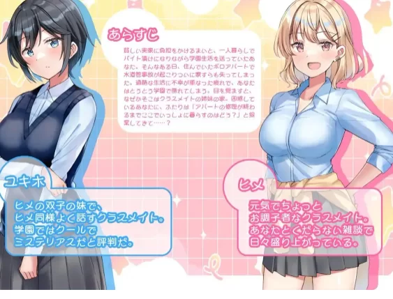 【日系RPG/pc+安卓】与甜蜜姐妹的慵懒治愈生活.v1.0.0AI汉化 [2+1G][百度盘]