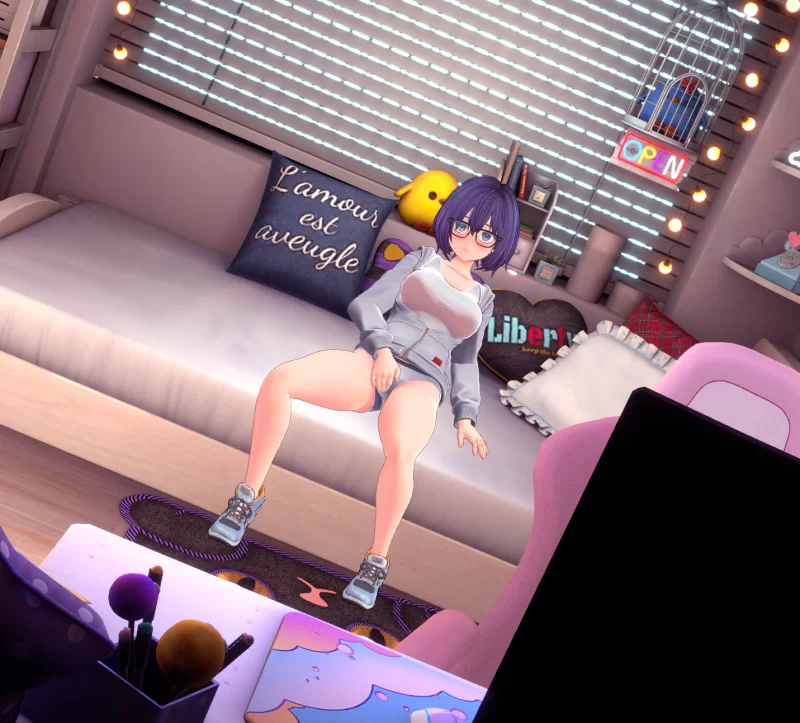 【PC/汉化/动态/SLG】唯唯的心跳不已♡自慰直播日记v1.1.2 [1+2.2G][百度盘]