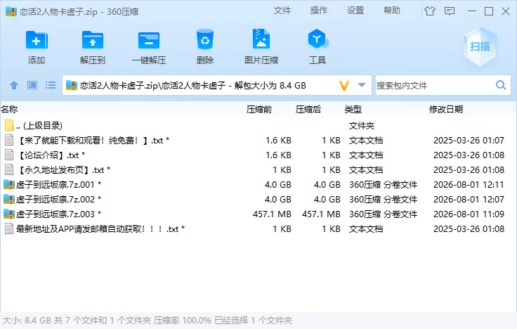 【PC】恋活2虚子人物卡最新整合包8G [3+8g][百度盘]