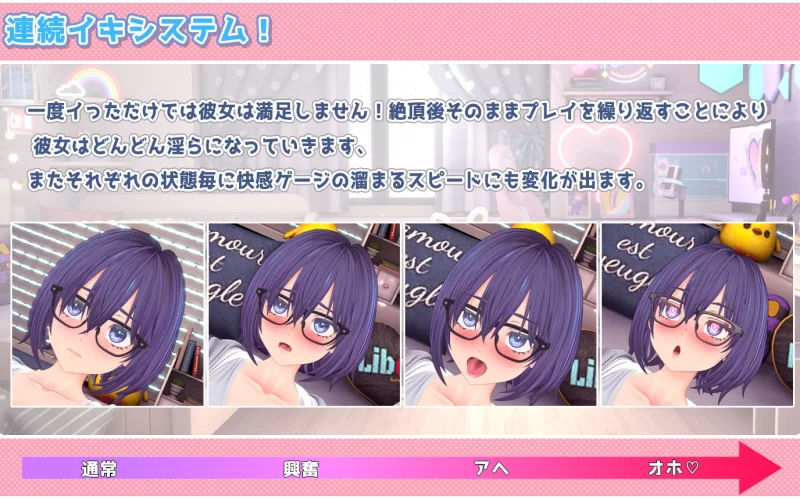 [PC佳作/换装/CV/养成/生肉/3D/动态]唯唯的心跳♡自慰直播日记 [1+1.79G][百度盘]