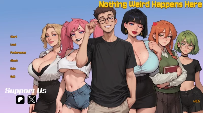 PC+安卓–无事发生 Nothing Weird Happens Here v0.5.4 汉化版 [1+2.2G][百度盘]