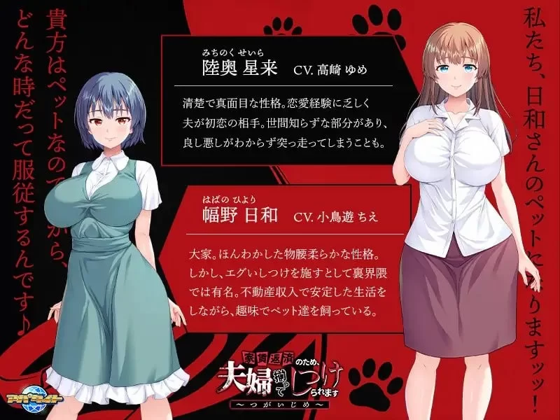 【pc】为了偿还房租，夫妇双双被调教 ～AI汉化 [1+0.45g][百度盘]