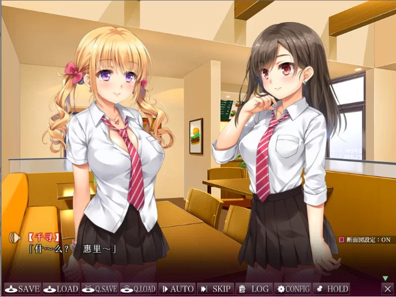 【PC】JK姐妹盖饭惠里和千寻的援交日记~v1.0+存档+汉化 [1P+1G][百度盘]