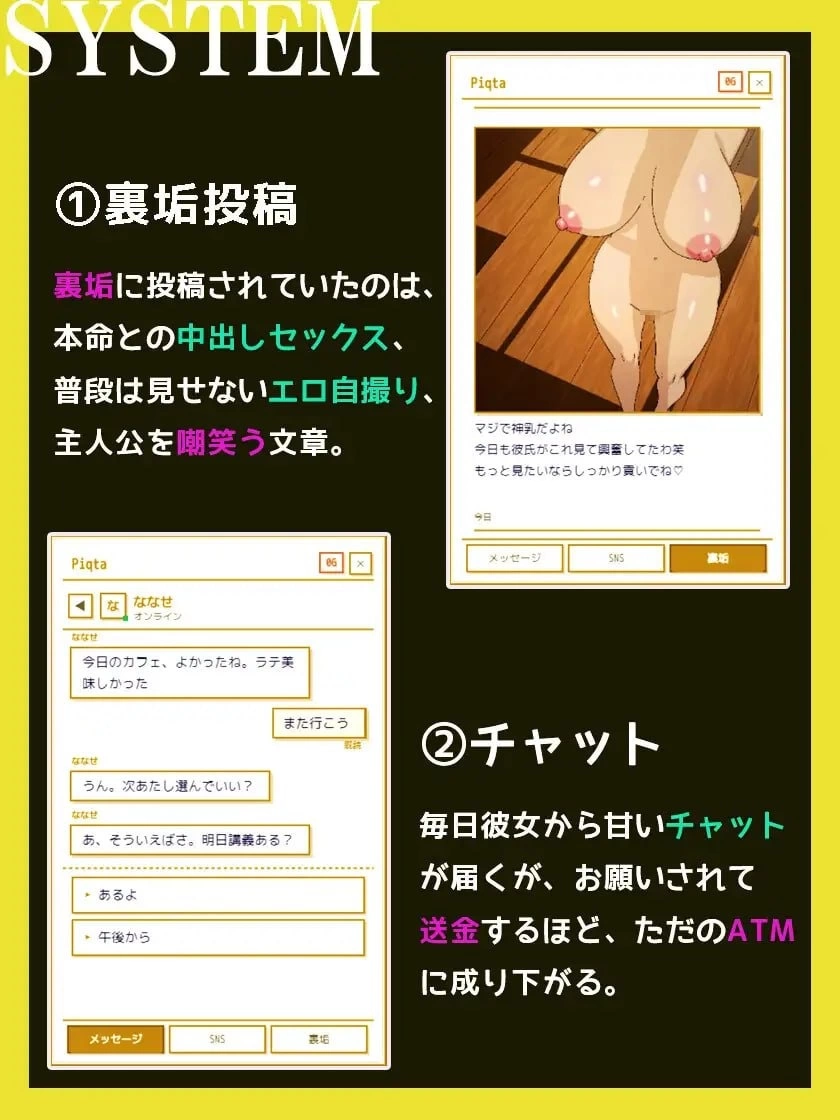 [PCRPG汉化动态] 被骗去供养辣妹，结果堕落成绿帽受虐狂的故事[500M] [1+500M][百度盘]