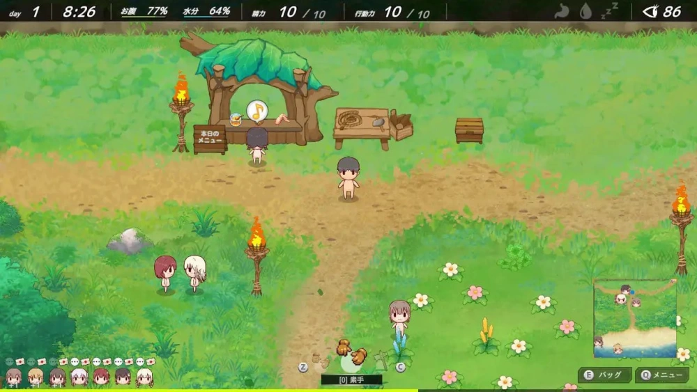 [PC/SLG/种田/后宫]悠哉生存记～无人岛的全裸少女AI汉化 [1+0.98G][多种下载方式]