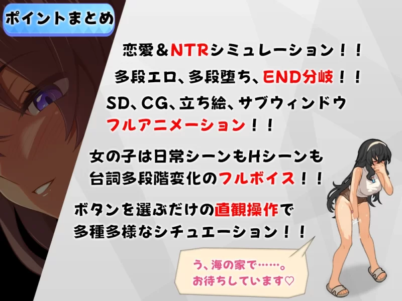 双端[SLG/像素动态]海之家～NTR物语～ AI汉化+全回想存档 [2+610m][百度盘]