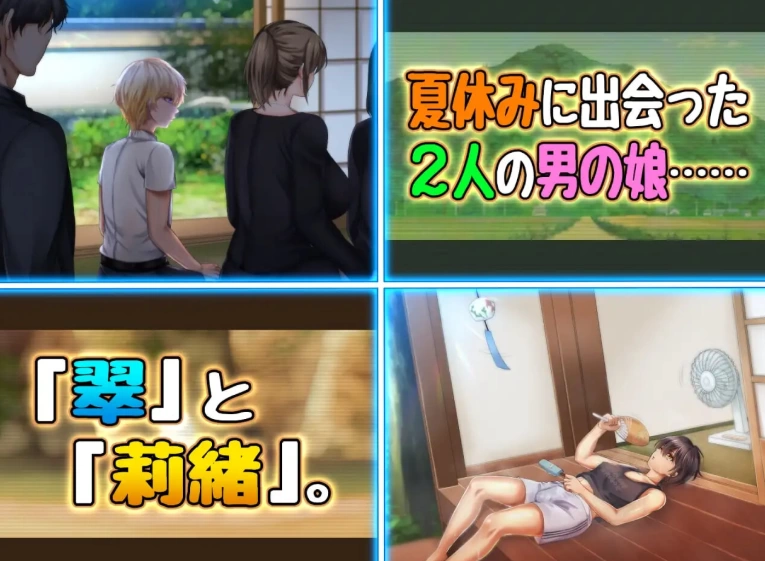 [日式SLG/伪娘pc] 两个男娘的暑假青春日记  AI汉化版 [1+720M][百度盘]