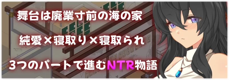 双端[SLG/像素动态]海之家～NTR物语～ AI汉化+全回想存档 [2+610m][百度盘]