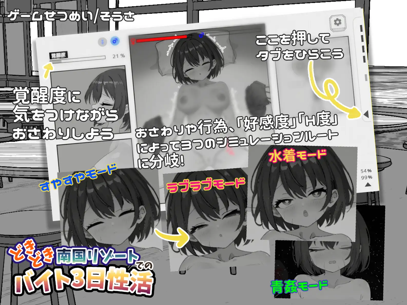[PC+安卓/触摸SLG/官中/日常]心跳加速南国度假村的打工三日 [2+2G][百度盘]